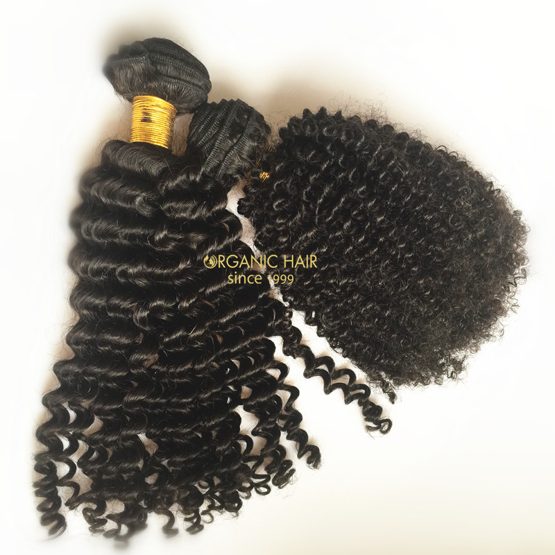 Afro kinky curly hair extensions for black women
